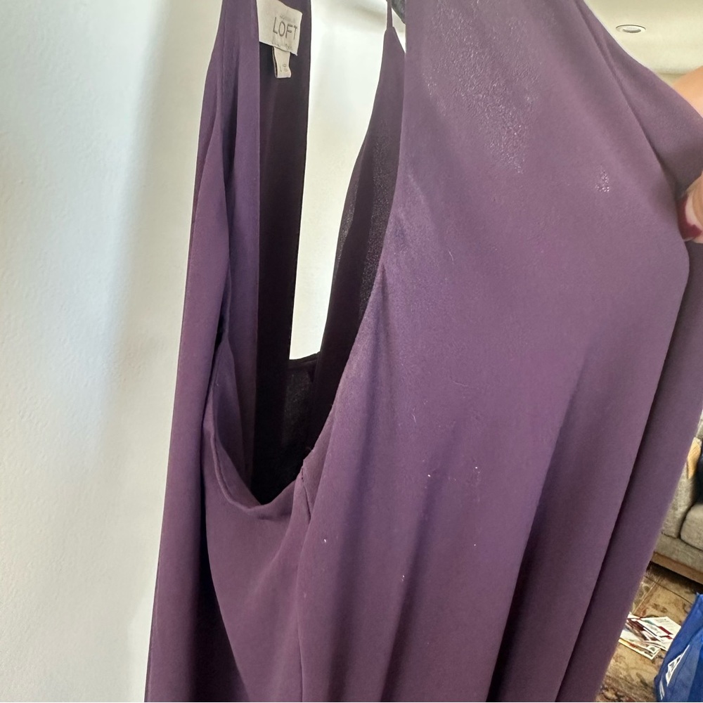 LOFT Purple Sleeveless Dress - Picture 5 of 6